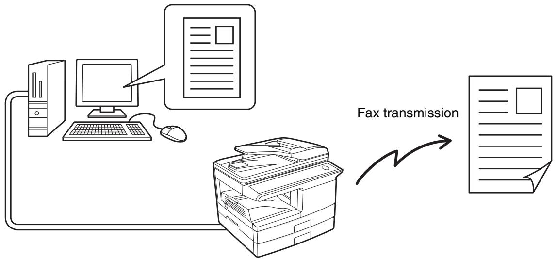 SHARP MX-FX12 - SENDING A FAX DIRECTLY FROM A COMPUTER (PC-Fax) - 1