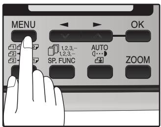 SHARP MX-FX12 - Press the [MENU] key. - 1