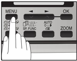 SHARP MX-FX12 - Press the [MENU] key. - 1