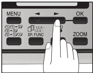 SHARP MX-FX12 - Press the [←] key (→) or [▶] key (→) to select the display order. - 1