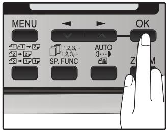 SHARP MX-FX12 - Press the [OK] key. - 1