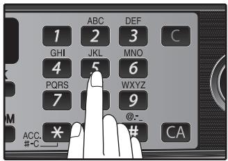 SHARP MX-FX12 - Enter the name of the transfer destination with the numeric keys and press the [OK] key. - 1