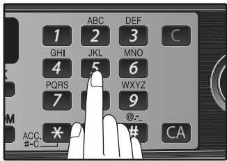SHARP MX-FX12 - Dial the fax number of the receiving machine. - 1