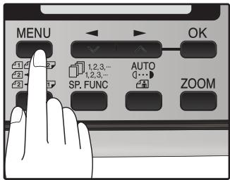 SHARP MX-FX12 - Press the [MENU] key. - 1