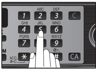 SHARP MX-FX12 - Press the numeric keys to select the recall interval. - 1