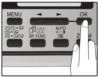 SHARP MX-FX12 - Press the [COVER SHEET] key until "1:COVER SHEET SET" appears, and then press the [OK] key. - 3