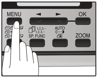 SHARP MX-FX12 - Press the [MENU] key. - 1