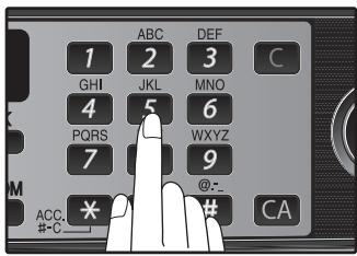 SHARP MX-FX12 - Enter a two-digit number that will be used to identify the passcode number and then press the [OK] key. - 1