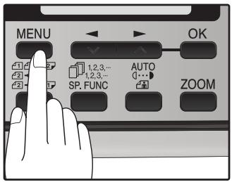 SHARP MX-FX12 - Press the [MENU] key. - 1