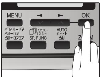 SHARP MX-FX12 - Press the [OK] key. - 1