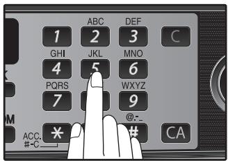 SHARP MX-FX12 - Enter the fax number of the transfer destination machine with the numeric keys and press the [OK] key. - 1
