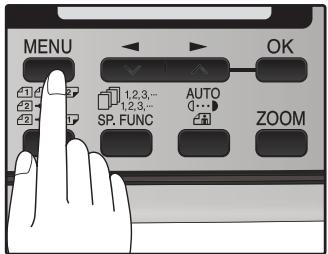 SHARP MX-FX12 - Press the [MENU] key. - 1