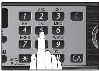 SHARP MX-FX12 - Press a numeric key to enter the Fax Remote Number. - 1