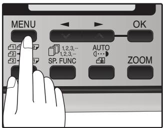 SHARP MX-FX12 - Press the [MENU] key. - 1