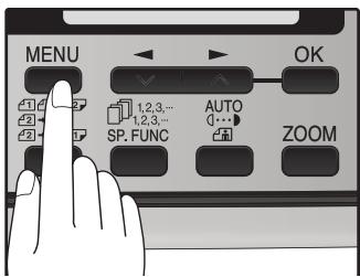 SHARP MX-FX12 - Press the [MENU] key. - 1