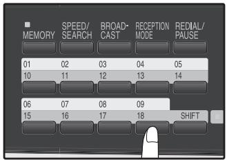 SHARP MX-FX12 - Press the appropriate Group key. - 1