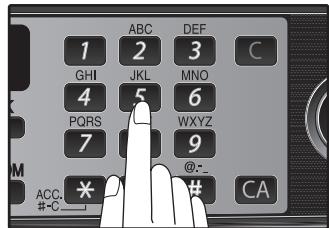 SHARP MX-FX12 - Enter your name with the numeric keys. - 1