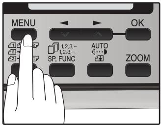 SHARP MX-FX12 - Press the [MENU] key. - 1
