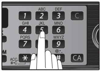 SHARP MX-FX12 - Enter a two-digit number from 01 to 10 that will identify the anti junk number and press the [OK] key. - 1