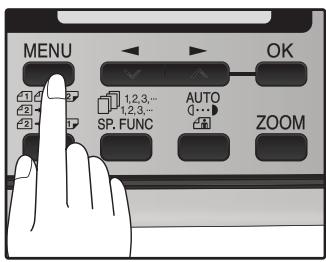 SHARP MX-FX12 - Press the [MENU] key. - 1