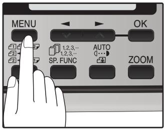 SHARP MX-FX12 - Press the [MENU] key. - 1