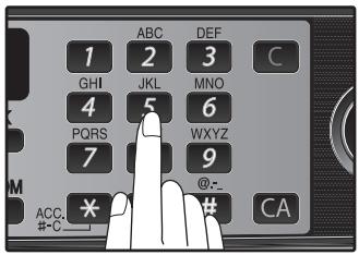 SHARP MX-FX12 - Enter a name for the Group Key with the numeric keys. - 1