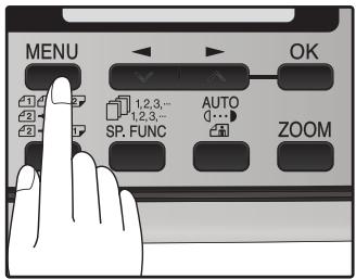 SHARP MX-FX12 - Press the [MENU] key. - 1