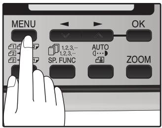 SHARP MX-FX12 - Press the [MENU] key. - 1