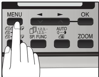 SHARP MX-FX12 - Press the [MENU] key. - 1