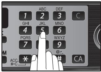 SHARP MX-FX12 - Press the numeric keys to select the number of recall attempts. - 1