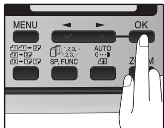 SHARP MX-FX12 - Press the [OK] key. - 1