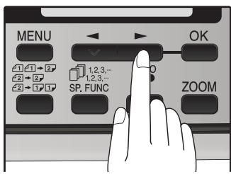 SHARP MX-FX12 - Press the [←] key (▶) or [▷] key (→) to select "1:ON" or "2:OFF". - 1