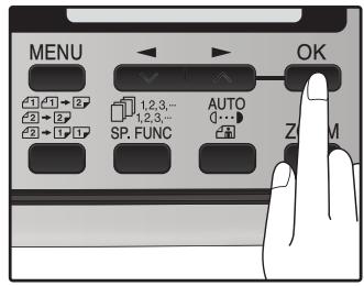 SHARP MX-FX12 - Press the [OK] key. - 1