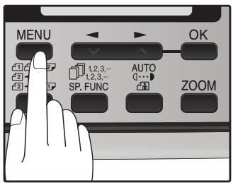 SHARP MX-FX12 - Press the [MENU] key. - 1