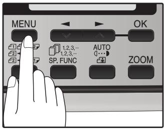 SHARP MX-FX12 - Press the [MENU] key. - 1