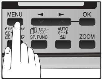 SHARP MX-FX12 - Press the [MENU] key. - 1