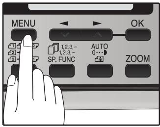 SHARP MX-FX12 - Press the [MENU] key. - 1