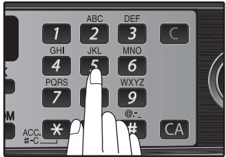 SHARP MX-FX12 - Enter the passcode (fax number of the machine to be allowed to poll your machine) with the numeric keys and press the [OK] key. - 1