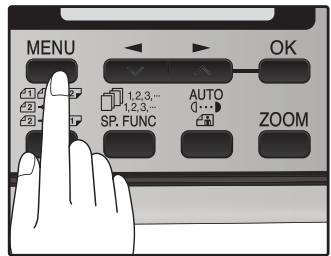 SHARP MX-FX12 - Press the [MENU] key. - 1