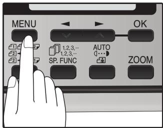SHARP MX-FX12 - Press the [MENU] key. - 1