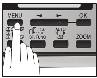 SHARP MX-FX12 - Press the [MENU] key. - 1