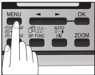 SHARP MX-FX12 - Press the [MENU] key. - 1