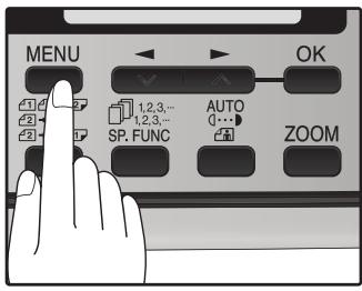 SHARP MX-FX12 - Press the [MENU] key. - 1