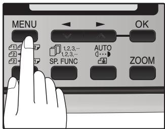 SHARP MX-FX12 - Press the [MENU] key. - 1