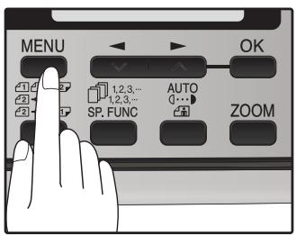 SHARP MX-FX12 - Press the [MENU] key. - 1