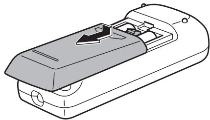 SHARP PN-655E - Ouverture du capot des piles/mise en place des piles - 1
