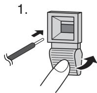 SHARP PN-655E - Connexion des câbles des haut-parleurs - 1
