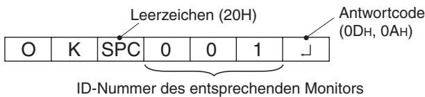 SHARP PN-655E - ■ Wenn ein Befehl korrekt ausgeführrt wurde - 2