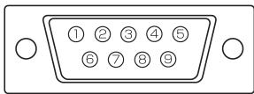 SHARP PN-655E - Broches de la borne d'entrée rs-232c - 1