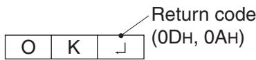 SHARP PN-655E - When a command has been executed correctly - 1